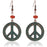 Peace Sign Earrings - Dallaswholesalers.net