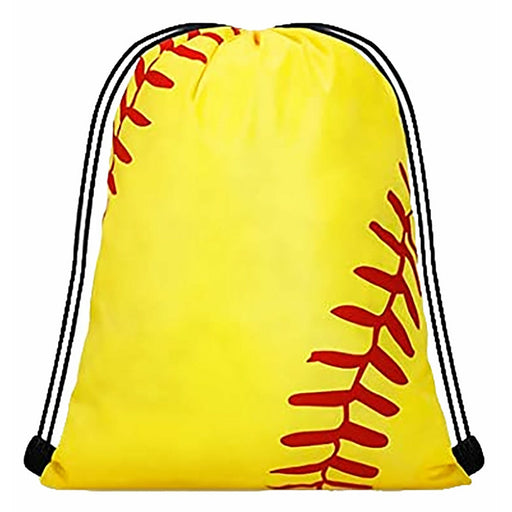 Softball Drawstring Backpack