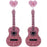 Glitter Guitar Earrings - Dallaswholesalers.net
