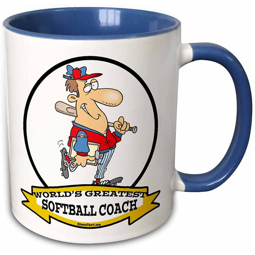 Worlds Greatest Softball Coach Mug - Dallaswholesalers.net