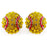 Softball Rhinestone Stud Earrings - Dallaswholesalers.net