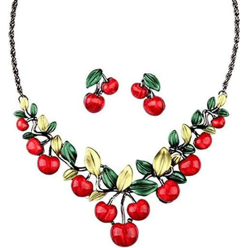 Cherry Necklace Set - Dallaswholesalers.net
