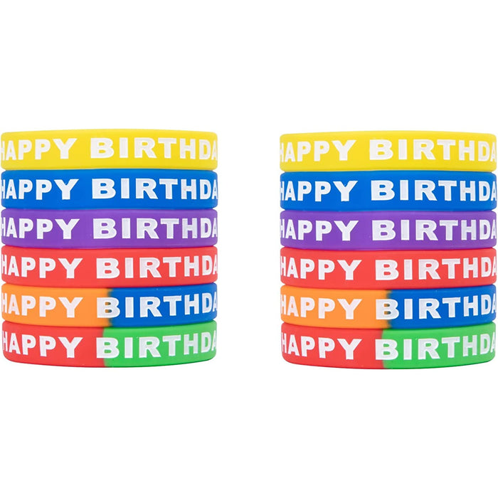 Happy Birthday Bracelets Wholesale Bulk Lot 12 Pieces - Dallaswholesalers.net