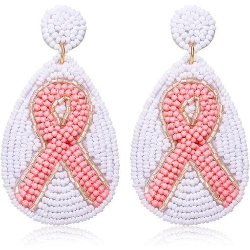 Pink Breast Cancer Earrings - Dallaswholesalers.net