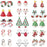 Christmas Earrings Wholesale Bulk Lot 15 Pairs - Dallaswholesalers.net